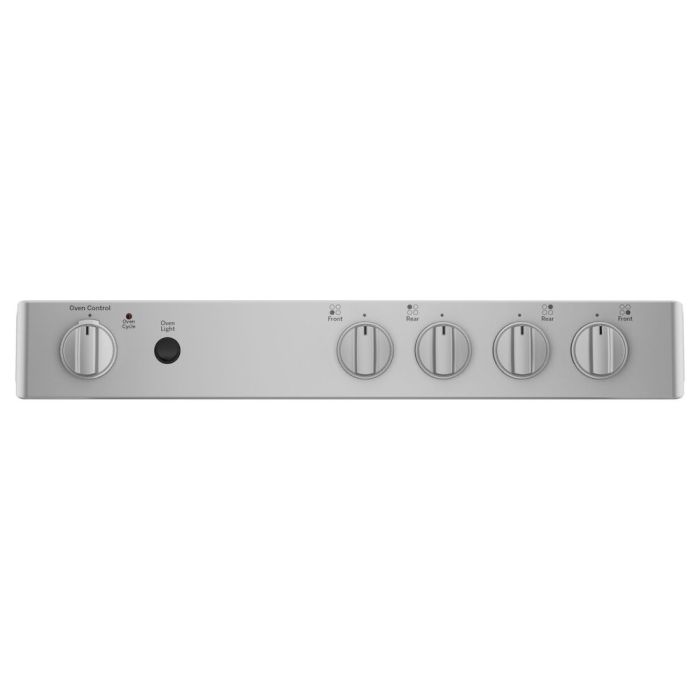 24 In. Gas Range GE JCGAS640RMSS  Stainless  4 Burners       Width 24 inches