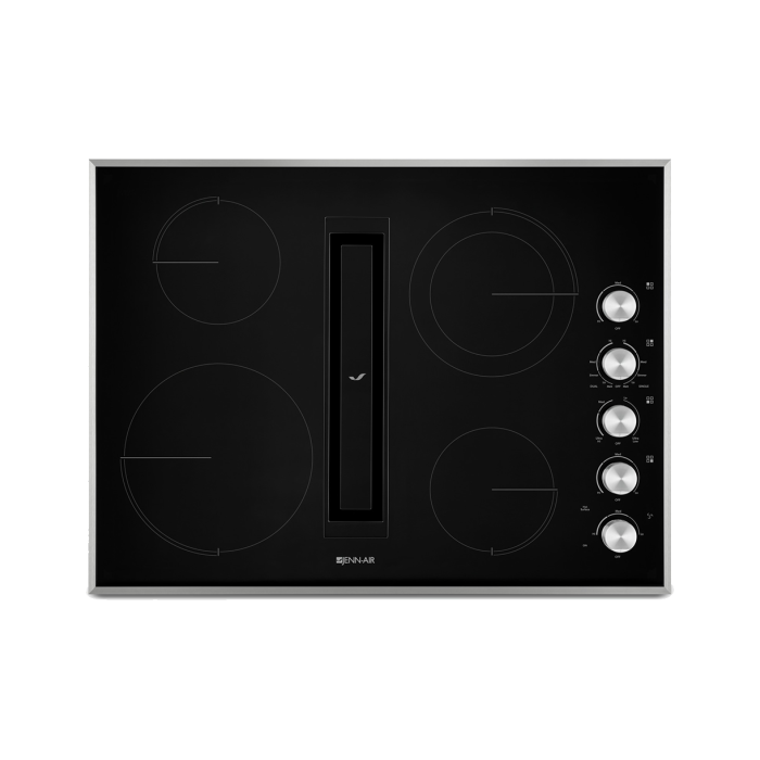 Plaque de cuisson JennAir JED3430GS avec ventilation intégrée   Vitrocéramique 4 éléments