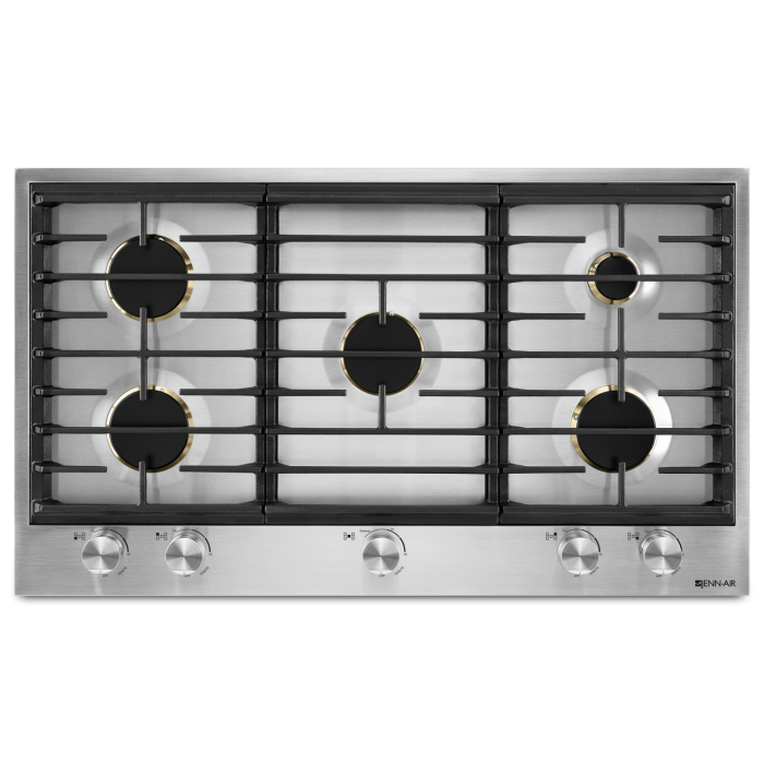 Cooktop JennAir JGC3536GS Gas 5 elements presented by Corbeil