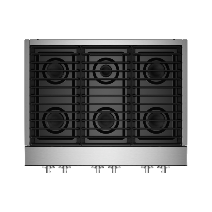 Cooktop JennAir JGCP436HM Gas 6 elements presented by Corbeil