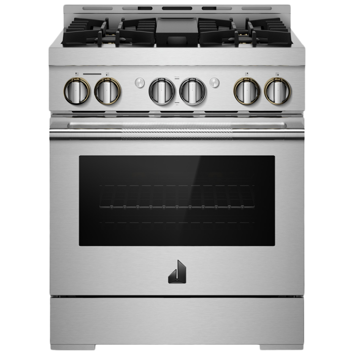 30 In. Gas Range JennAir JGRP430HL  Stainless  4 Burners       Width 30 inches