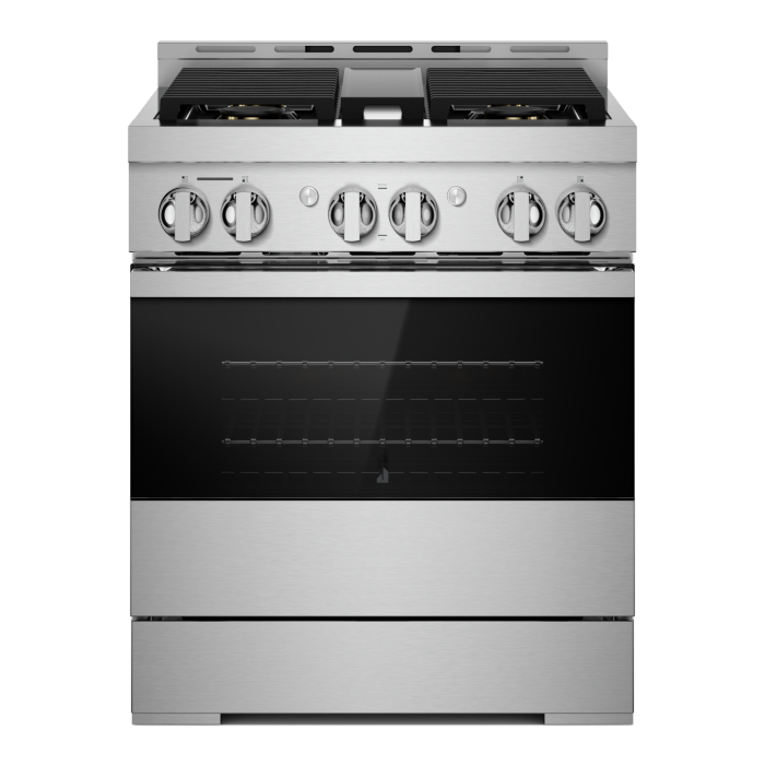 Cuisinière 30 Po. Gaz JennAir JGRP430HM   4 bruleurs       largeur 30 pouces