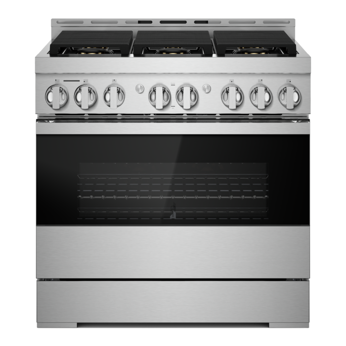 36 In. Gas Range JennAir JGRP436HM    6 Burners       Width 36 inches