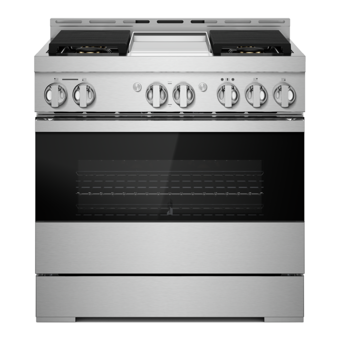 36 In. Gas Range JennAir JGRP536HM    4 Burners       Width 36 inches