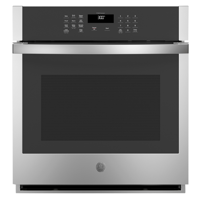Four mural  GE JKS3000SNSS Inox   Capacité  4.3 pieds cubes  2600 Watts  Encastrable largeur 27 pouces