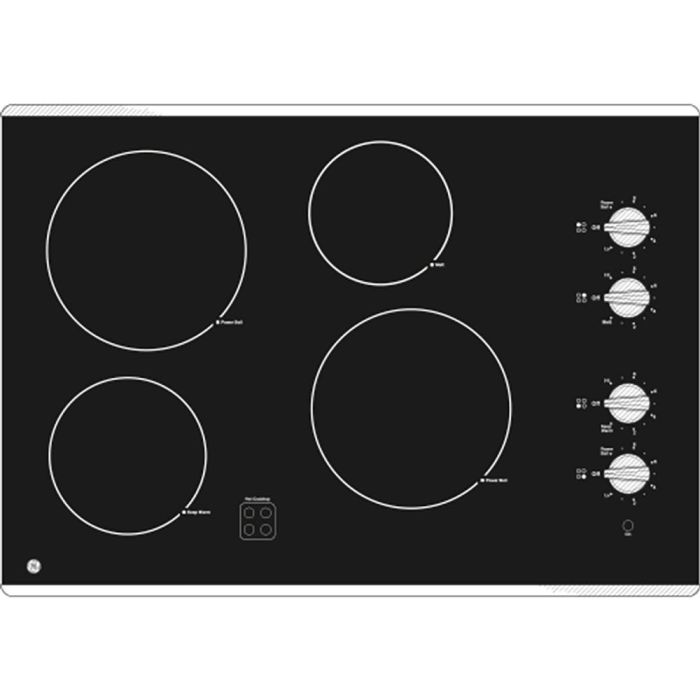 Plaque de cuisson GE JP3030SWSS Vitrocéramique  4 éléments  presenté par Corbeil