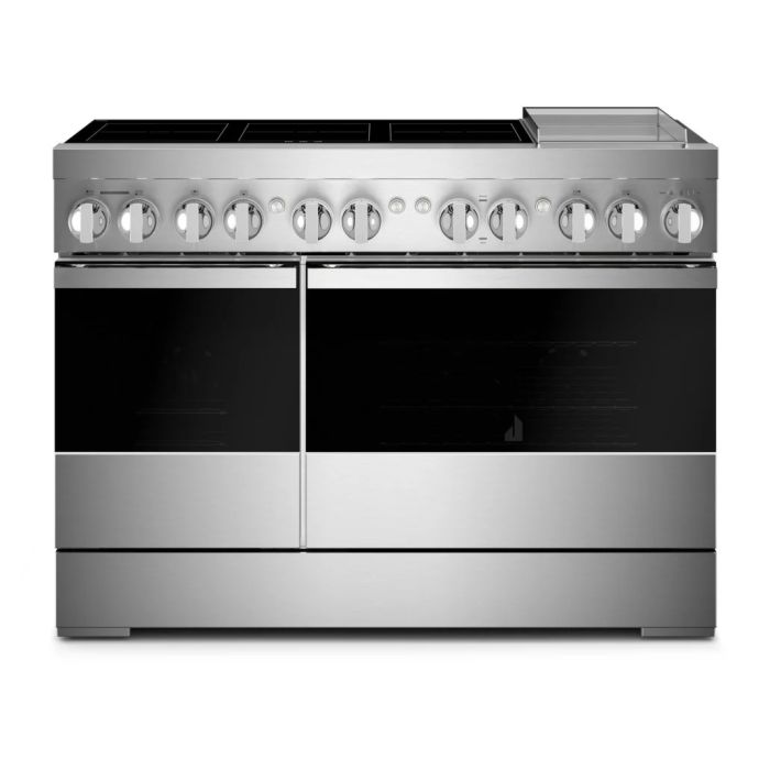 Cuisinière 48 Po. Induction JennAir JPIGC748RM  Inox 6 bruleurs     3 000 W Watts  largeur 48 pouces