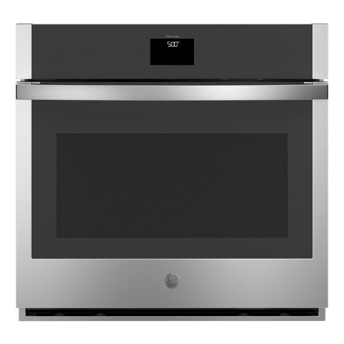 Wall oven  GE JTS5000SVSS Stainless   Capacity  5 cubic feet  2850 Watts  Built-in Width 30 inches