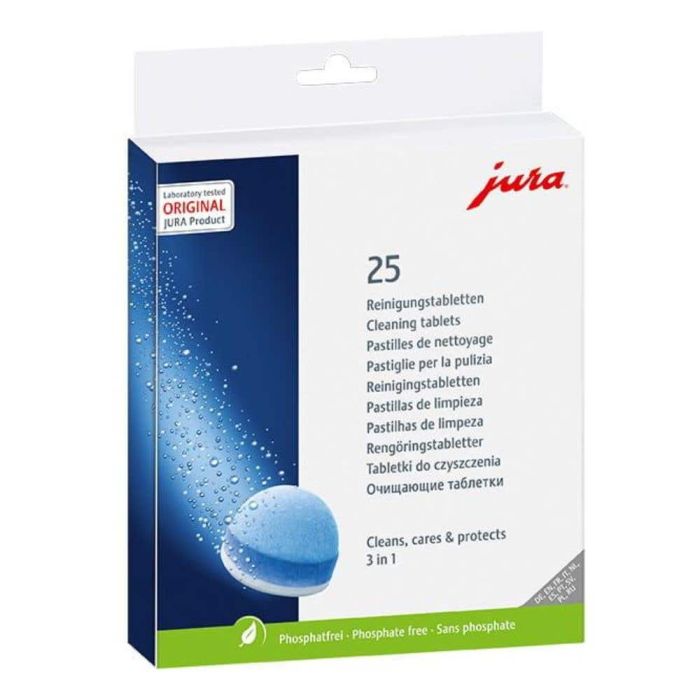 Cleaning tablets (25) Jura JU25053  showcased by Corbeil Appliances