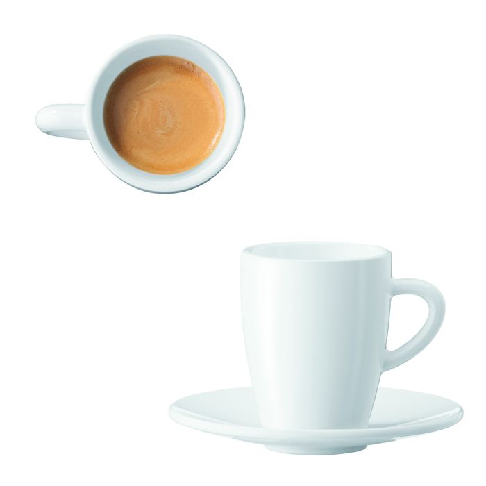Jura Cups set JU66497 White in White showcased by Corbeil Appliances