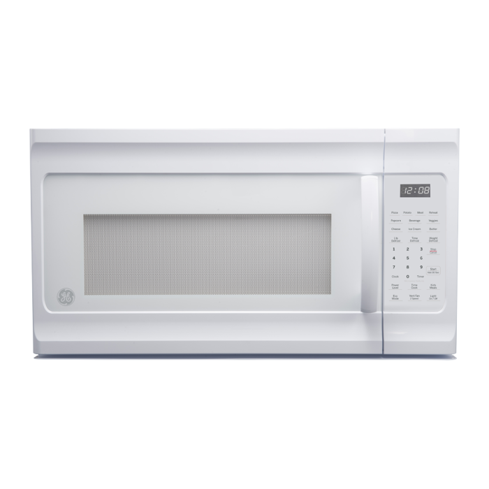 Over the range microwave 1000 W 1.6 cu. ft. GE JVM2160DMWW  White Capacity 1.6 cubic feet  power 1000 watt  Over the Range