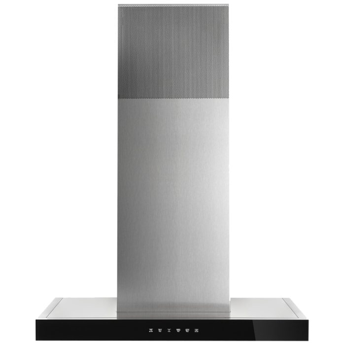 30 In. Chimney Hood  550 Cubic feet per minute JennAir JVR0430HS Stainless  Built-in  550 cubic feet per minute