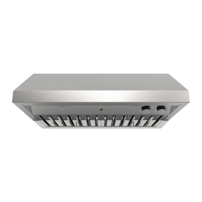 30 In. Under Cabinet Hood  600 Cubic feet per minute JennAir JXU9130HP Stainless  Over the Range  600 cubic feet per minute