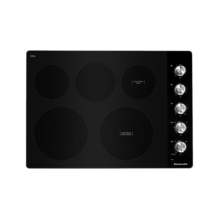 Plaque de cuisson KitchenAid KCES550HSS Vitrocéramique  5 éléments  presenté par Corbeil