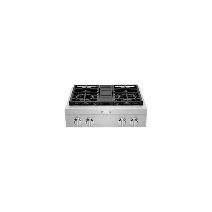 Plaque de cuisson KitchenAid KCGC500JSS Gaz  4 éléments  presenté par Corbeil