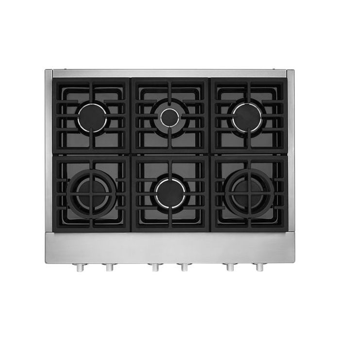 Cooktop KitchenAid KCGC506JSS Gas 6 elements presented by Corbeil