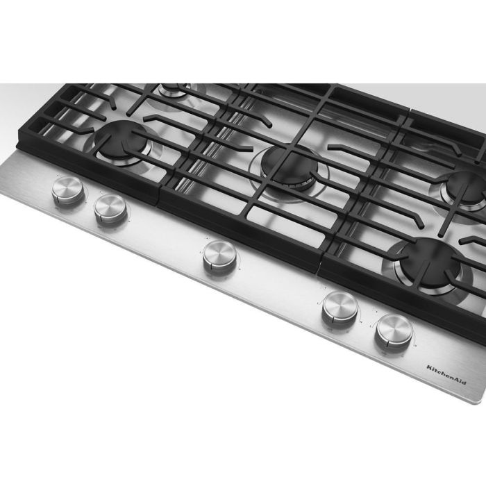 Plaque de cuisson KitchenAid KCGK336SSS Gaz  5 éléments  presenté par Corbeil