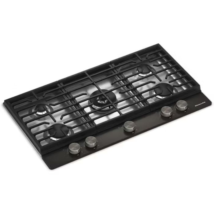 Plaque de cuisson KitchenAid KCGK536SBE Gaz  5 éléments  presenté par Corbeil