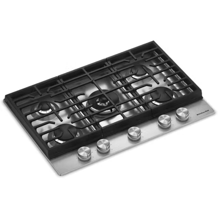 Plaque de cuisson KitchenAid KCGK730SSS Gaz  5 éléments  presenté par Corbeil