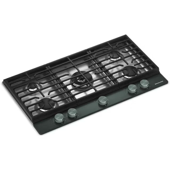 Cooktop KitchenAid KCGK736SJP Gas 5 elements presented by Corbeil