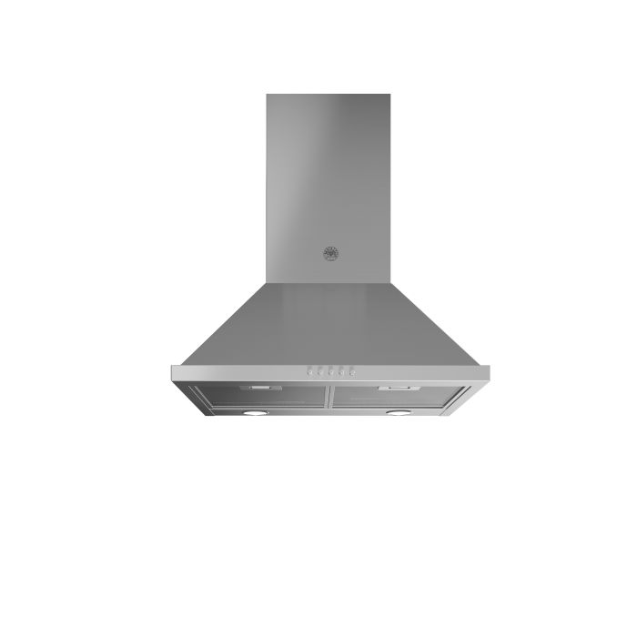24 In. Chimney Hood  600 Cubic feet per minute Bertazzoni KCH24XV Stainless  Over the Range  600 cubic feet per minute