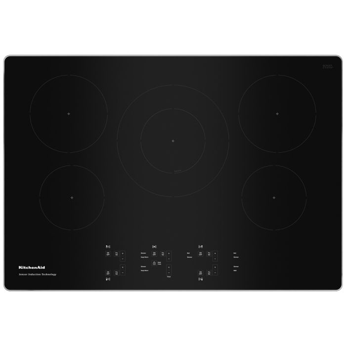 Cooktop KitchenAid KCIG550JSS Induction 5 elements presented by Corbeil