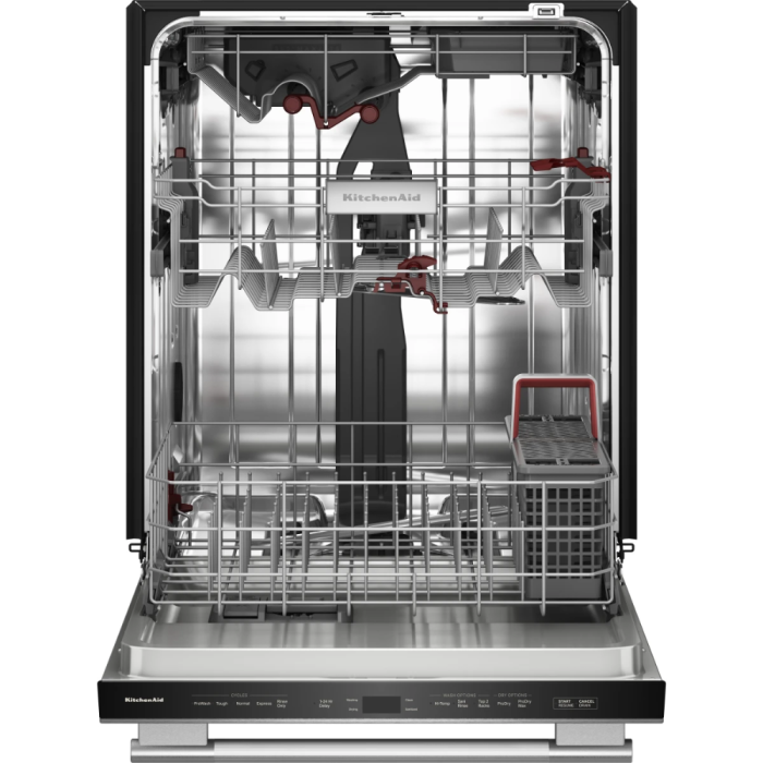 Lave-vaisselle KitchenAid KDTS424SPS 44 dB 23.94 Po. Decibels 44   5 cycles Encastrable   largeur 24 pouces
