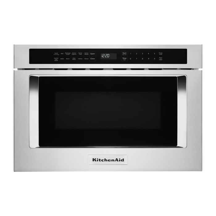 Micro-onde 950 W 1.2 pi. cu. KitchenAid KMBD104GSS  Inox Capacité 1.2 pied cubic  puissance 950 watt  Encastrable