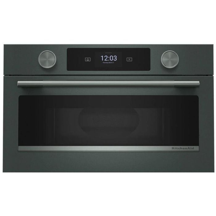 Micro-onde à hotte intégrée 900 W 1.4 pi. cu. KitchenAid KMBS730SJP  Vert Capacité 1.4 pied cubic  puissance 900 watt  Encastrable