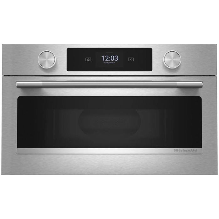 Micro-onde à hotte intégrée 900 W 1.4 pi. cu. KitchenAid KMBS730SPS  Inox Capacité 1.4 pied cubic  puissance 900 watt  Encastrable