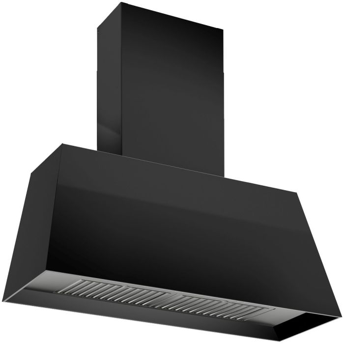 30 In. Chimney Hood  600 Cubic feet per minute Bertazzoni KMC30NE Black  Over the Range  600 cubic feet per minute