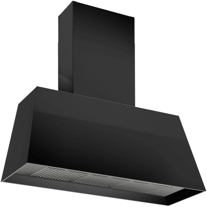 36 In. Chimney Hood  600 Cubic feet per minute Bertazzoni KMC36NE Black  Over the Range  600 cubic feet per minute