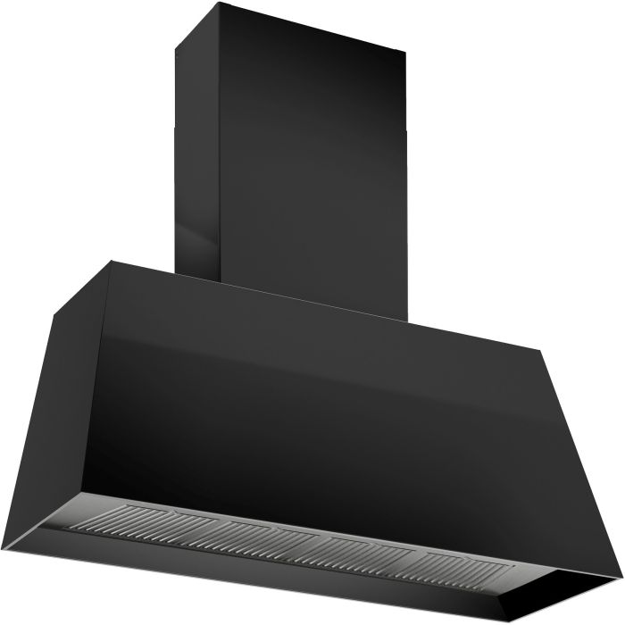 48 In. Chimney Hood  600 Cubic feet per minute Bertazzoni KMC48NE Black  Over the Range  600 cubic feet per minute