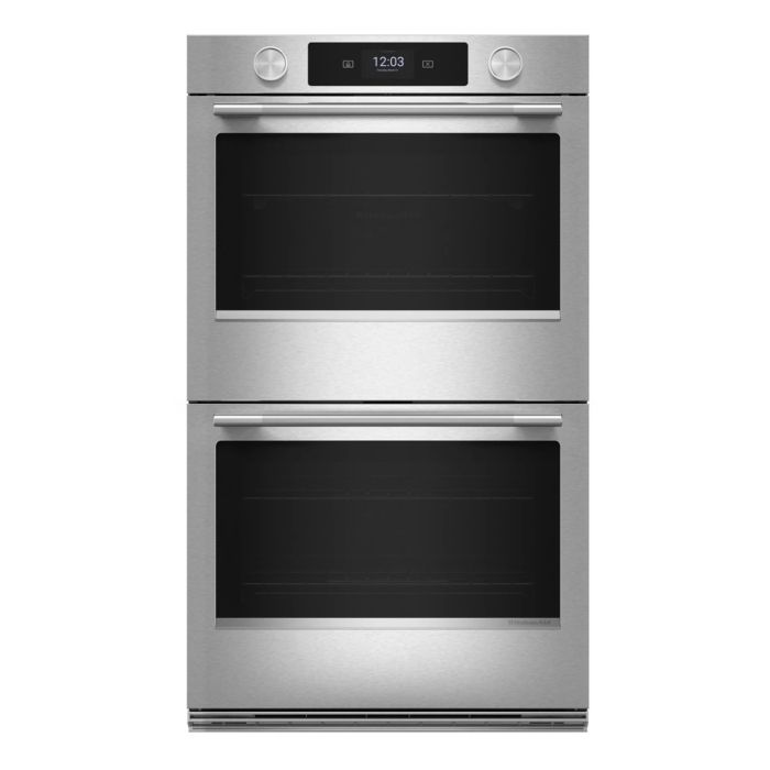 Wall oven  KitchenAid KOED727SPS Stainless   Capacity  4.3 cubic feet  2,800 Watts  Wall-mount Width 27 inches