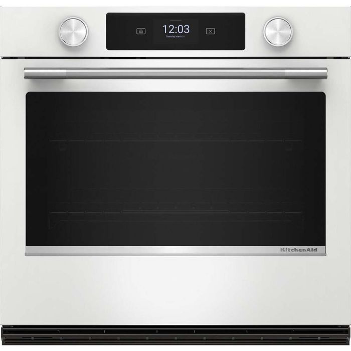 Four mural  KitchenAid KOES730SWH Blanc   Capacité  5 pieds cubes  2,800 Watts  Encastrable largeur 30 pouces