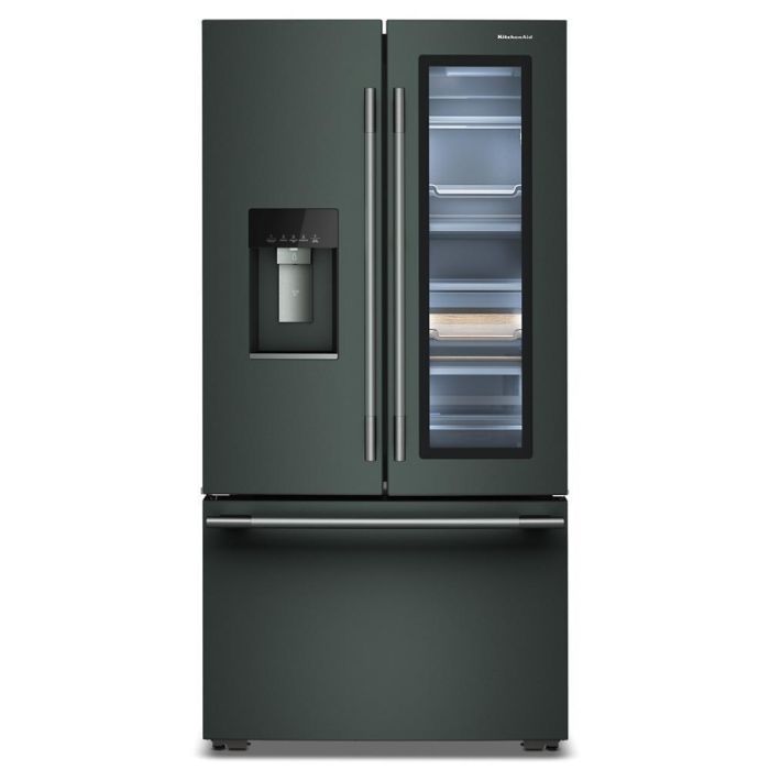 Refrigérateur KitchenAid KRFC936SJP Vert Portes françaises largeur 36 pouces Capacité 23.8 pieds cubes