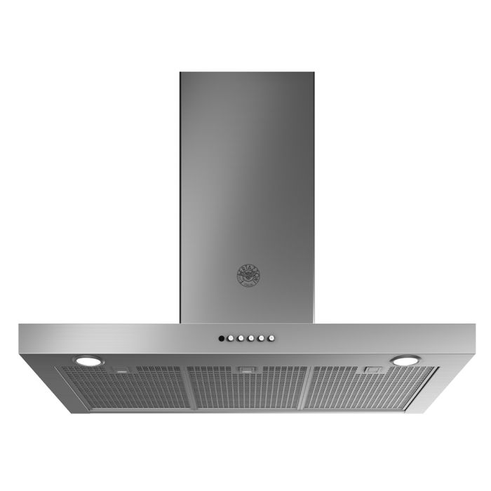 Hotte Cheminée 36 Po. 600 Pieds cubes par minute Bertazzoni KT36XT Inox Installation Montage mural  600 pieds cubes par minute