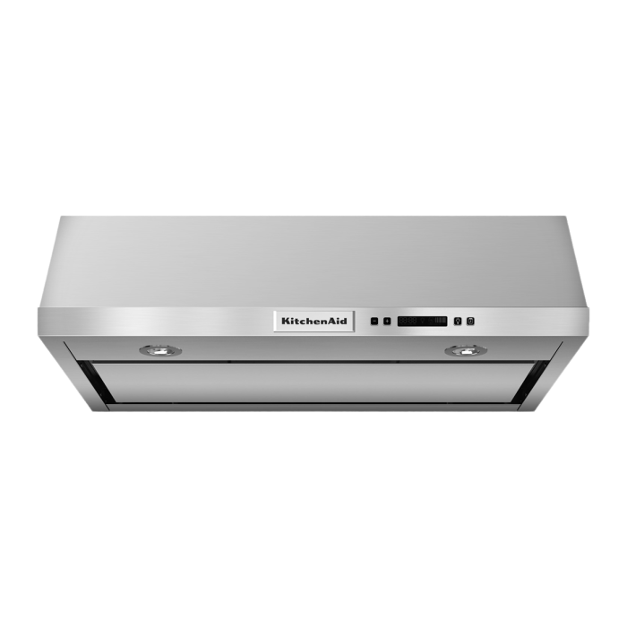 Hotte Professionnel(le) 36 Po. 600 Pieds cubes par minute KitchenAid KVUB606DSS Inox Installation Hotte sous cabinet  600 pieds cubes par minute