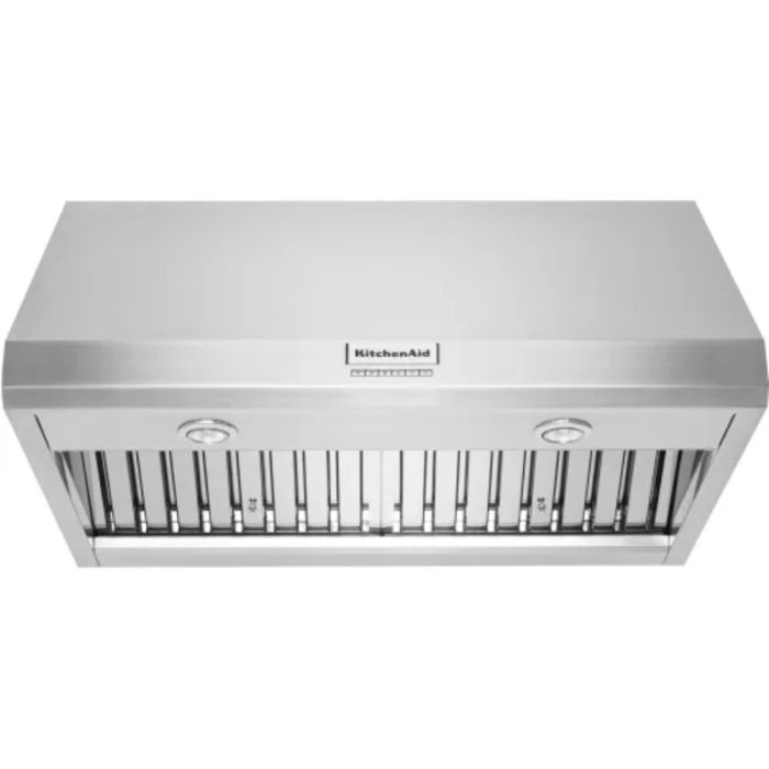 Hotte Cheminée 36 Po. 1170 Pieds cubes par minute KitchenAid KVWC906KSS Inox Installation Montage mural  1170 pieds cubes par minute