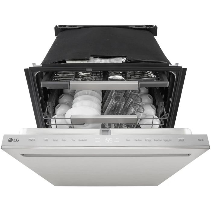 Lave-vaisselle LG LDNPH654S 44 dB 23.75 Po. Decibels 44   5 cycles Encastrable   largeur 24 pouces