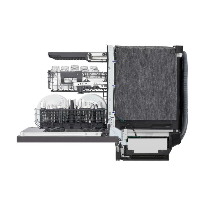 Lave-vaisselle LG LDNPQ555D 46 dB 24 Po. Decibels 46   5 cycles Encastrable   largeur 24 pouces