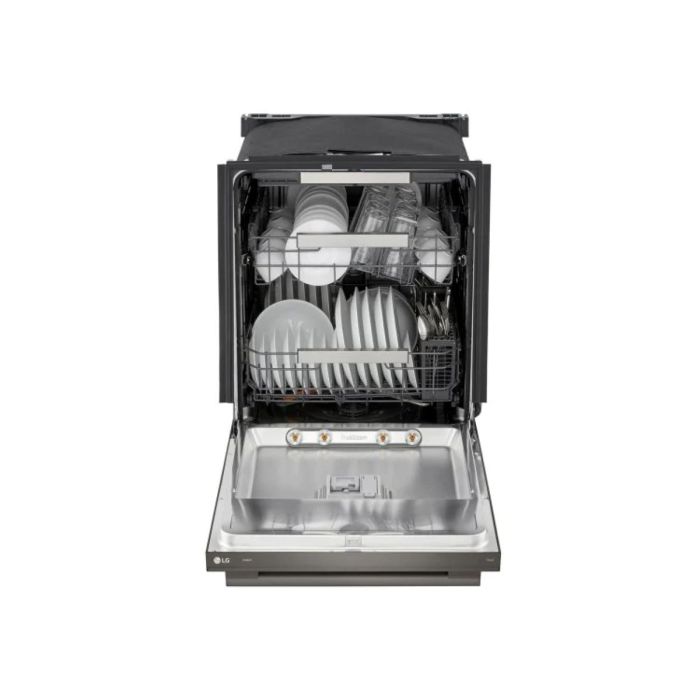 23.75 In. 42 dB Dishwasher LG LDNTH753D width 24 inches  42 Decibels  5 cycles  Built-in