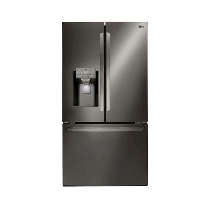 Refrigerator LG LRFS28XBD Black Stainless   Capacity 27.7 cubic feet French Door   width 36 inches