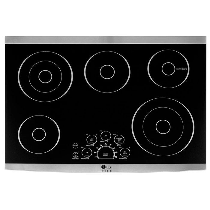 Cooktop LG LSCE305ST Ceramic Glass 5 elements presented by Corbeil