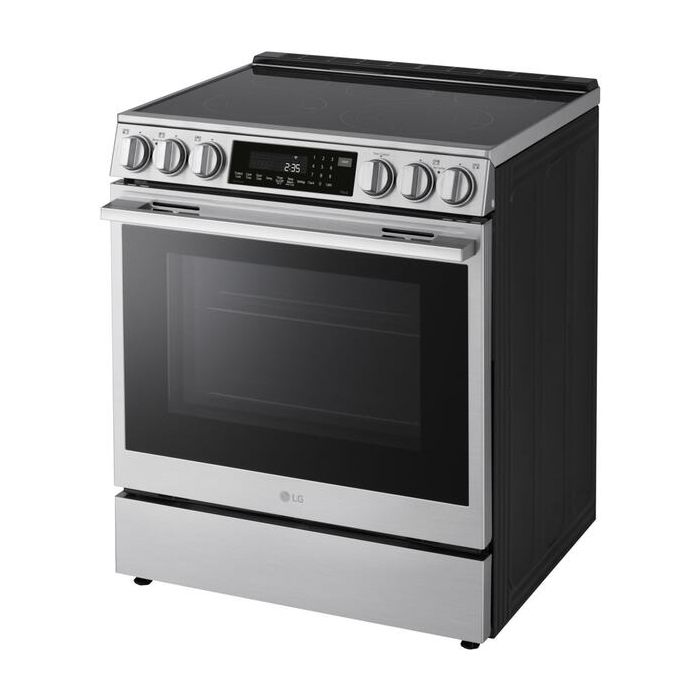 Cuisinière 30 Po. Vitrocéramique LG LSEL6337XE  Inox 5 bruleurs     Capacité 6.3 pieds cubes 4200 Watts  largeur 30 pouces