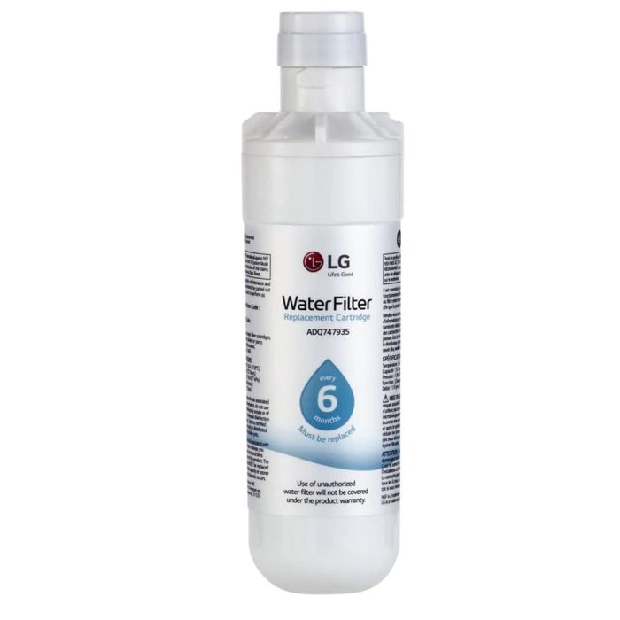 LG Water filter LT1000P White 2 in. in White showcased by Corbeil Appliances