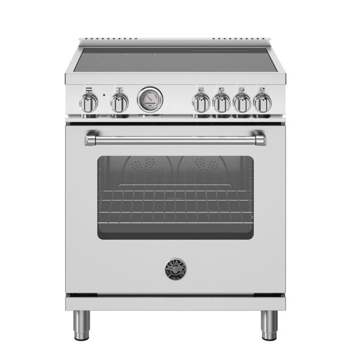 30 In. Induction Range Bertazzoni MAS304INMXV  Stainless  4 Burners     Capacity 4.7 cubic feet   Width 30 inches
