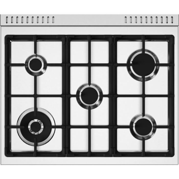 30 In. Gas Range Bertazzoni MAS305GASNG  Black  5 Burners     Capacity 4.7 cubic feet   Width 30 inches