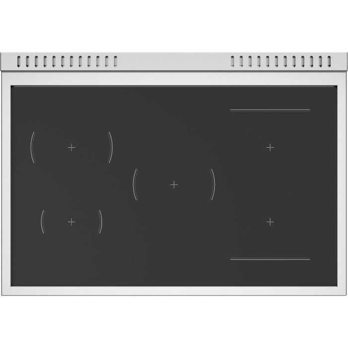 36 In. Induction Range Bertazzoni MAS365INMNG  Black Stainless   5 Burners     Capacity 5.9 cubic feet   Width 36 inches