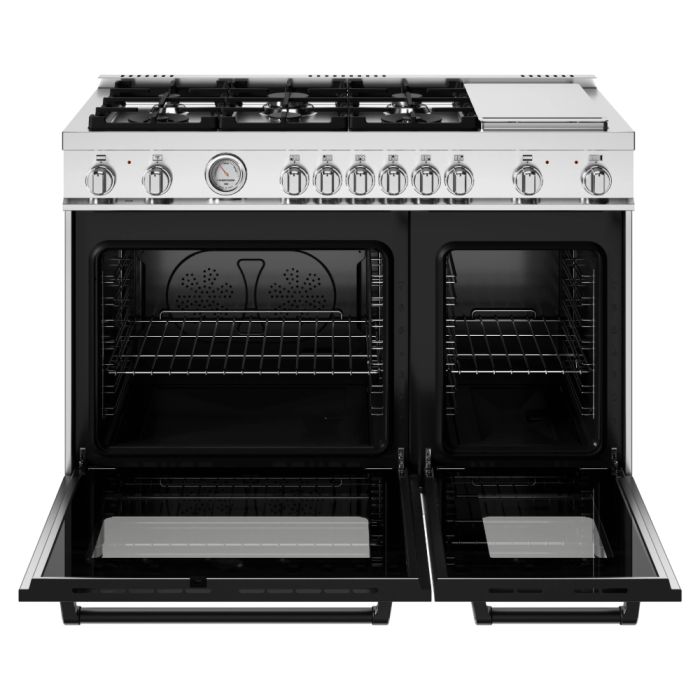 48 In. Gas Range Bertazzoni MAS486GDFMXV  Stainless  6 Burners     Capacity 4.7 cubic feet   Width 48 inches